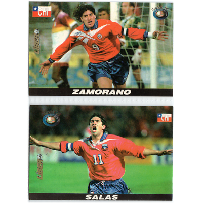 フランスワールドカップ1998カード81枚 IVAN ZAMORANO & MARCELO SALAS - FIFA WORLD CUP FRANCE 98 CARDS