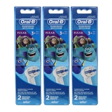 3-Pack Oral-B Kids Extra Soft Replacement Brush Heads, Pixar Favorites, 2 Count