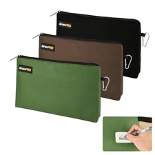 Tool Pouch Zipper Bag Small Tool Bag 12" Multipurpose Storage Pouch Heavy Dut...