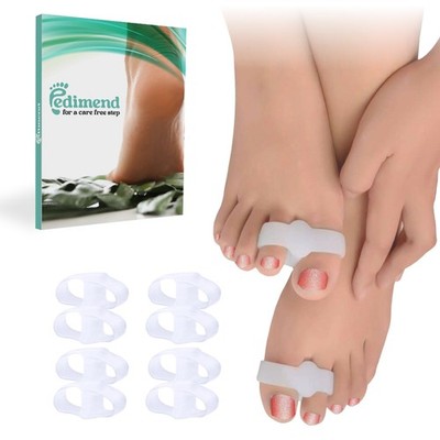 8x Zehenabscheider Doppelschleife Silikon Gel Zehenabscheider Bunion Korrektorhammer