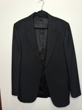 ADOLFO 100% PURE WOOL BUSINESS Blazer COAT BLACK made In USA