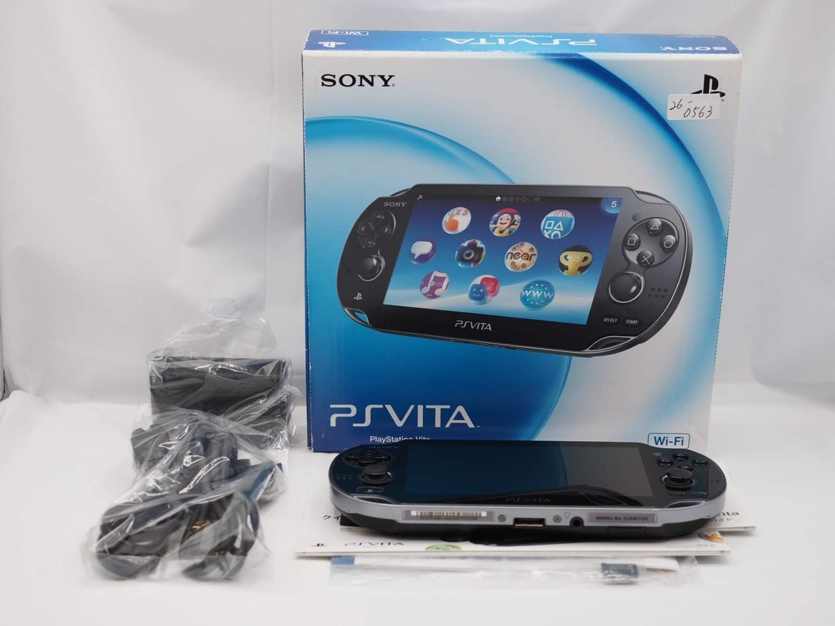 SONY PlayStation Vita PCH-1000 1100 w/Box Used + Free 1 Year