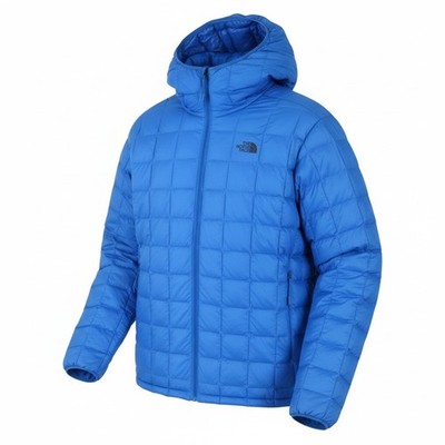 THE NORTH FACE Thermoball Eco Herrenjacke XL Blau Gefüttert Gesteppt Mit Kapuze