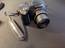 Olympus SP-500UZ Digital Camera 6MP 10x Zoom Black Tested Works Clean