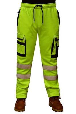 Hi Vis Reflective Work Joggers Men  High Visibility Men s Cargo Trousers   Sa...