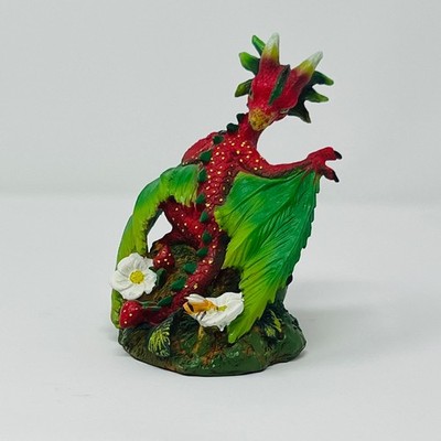 Strawberry Blossom Dragon Figurine Stanley Morrison Fantasy Statue