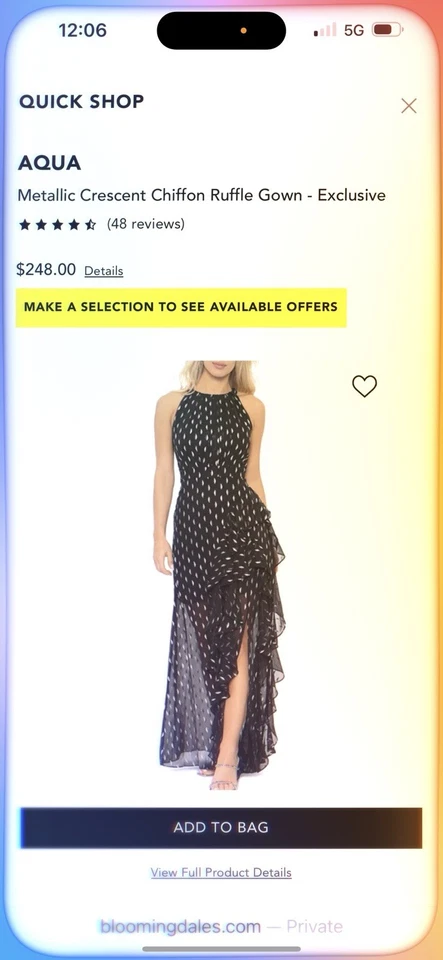 Nuevo con etiquetas Vestido Bloomingdale's Aqua Formal Talla 16 Negro Plateado En Capas Foto 4 de 4