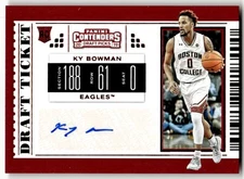 2019 Panini Contenders Draft Picks Ky Bowman #102 Auto