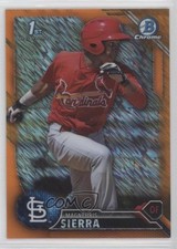2016 Bowman Chrome Prospects Orange Shimmer Refractor Magneuris Sierra 13j3