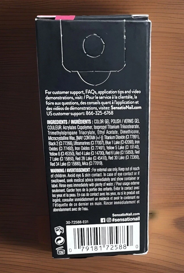 Esmalte de uñas SensatioNAIL Gel Color Rojo en “Back to the Fuchsia” 72588 Foto 4 de 4