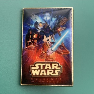 Disney Pin Star Wars Weekends 2015 WDW Mickey Mouse Jedi Episode IV