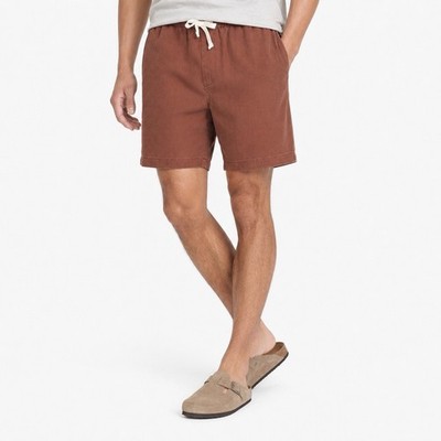 Goodfellow & Co Men's Vintage 7'' Elevated Pull On Shorts Brown Size L