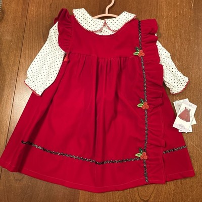Blueberi Boulevard 2 pc. Red Holiday Dress, Sz. 4T, NWT, New with Tags. MSRP $54