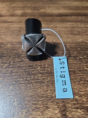 Stigma8 By Kim Min Sun Men' Maltese Cross  Vintage Silver Tone Gothic Biker 10