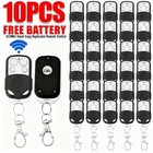 10x Universal Replacemen Garage Door Gate Car Cloning Remote Control Key Fob 433