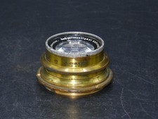 RARE Friedrich Munchen Coronar 12 cm F4.5 large format brass barrel lens