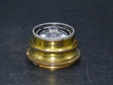 RARE Friedrich Munchen Coronar 12 cm F4.5 large format brass barrel lens