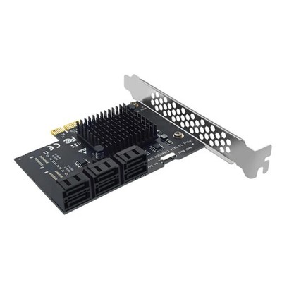 1X(PCI-E -Erweiterungskarte 6 Gbit/S PCI-E X1/X4/X8/X16 zu SATA3.0 6-Port-R3607