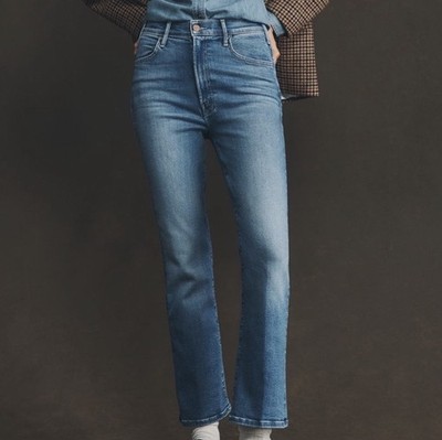 Mother The Hustler Read Between The Lines Mid Rose Ankle Jeans Size 32 NWT