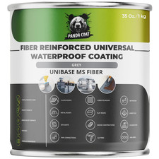 Waterproof Grey Fiber-Reinforced Sealant | Universal Leak Sealer for Roofs, Gutt