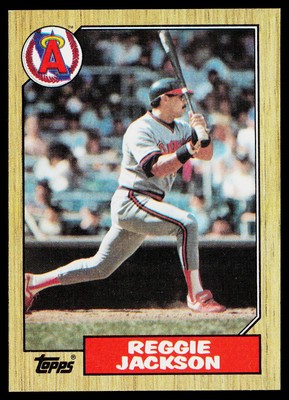 1987 Topps #300 Reggie Jackson California Angels