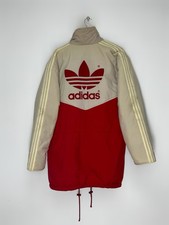 Vintage 80s Adidas Trefoil Football Soccer Jacket Parka Liverpool Template 38/40