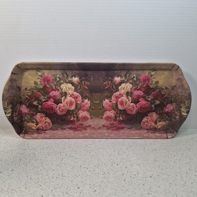Ashdene Sandwich Tray Melamine Pink Roses Albert-Tibulle Furcy de Lavault Art