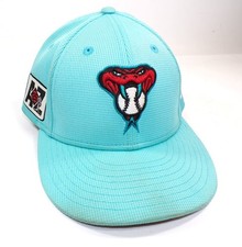 2025 Kevin Ginkel #36 D-Backs Team Issued Spring Training Teal Cap COA