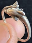 Vintage DOLPHIN Sterling Silver 925 Ring - Size 8 1/2