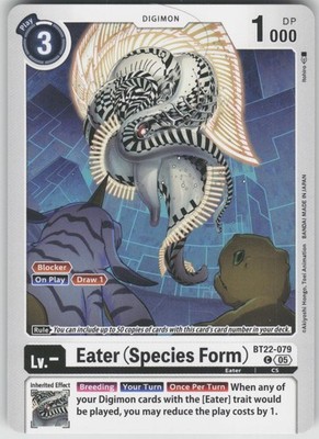 Digimon TCG Eater (Species Form) Common Cyber Eden BT22-079 C