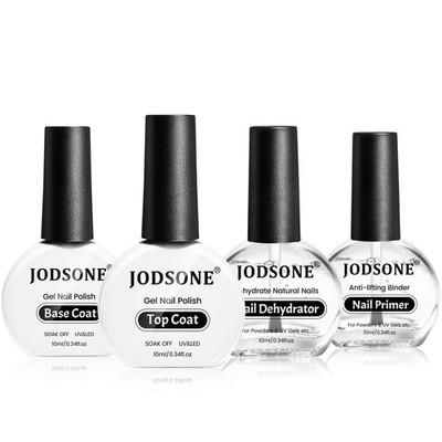 Nagel Dehydrator Primer Set 10ml Base Coat Top Coat Gel UV LED für DIY Nail Art