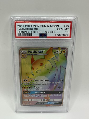 Raichu-GX graded PSA 10 for sale on eBay