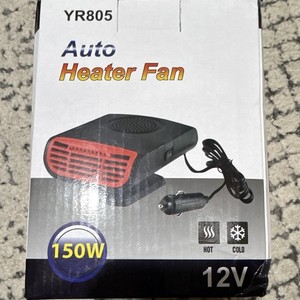 YR805 12V 150W Auto Heater Fan Hot/Cold Cigarette Lighter Plug