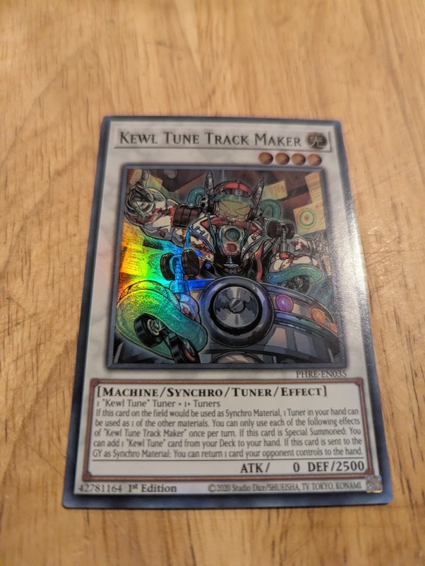Yugioh Kewl Tune Track Maker 1st Edition PHRE EN035 collectors rare