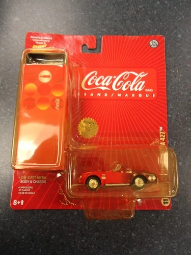 JOHNNY LIGHTNING COCA-COLA CAR AND TIN CASE NEW VINTAGE 1965 SHELBY COBRA 427 11