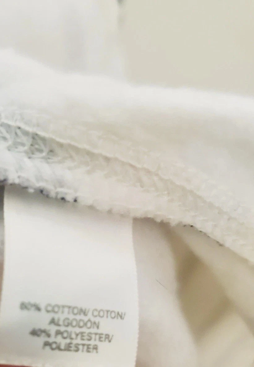 UNDERCOVER Poncho maglione Victoria Secret SUPERMODEL blu navy a righe con cappuccio XL