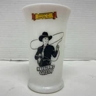 Vintage 1950's Hopalong Cassidy Breakfast Milk Glass “HOPPY “ Cup Tumbler