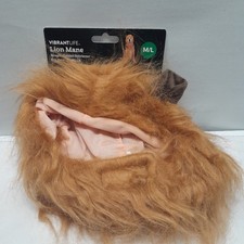 New Vibrant Life Halloween Lion Mane Costume for Dogs  Cats M/L