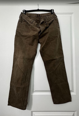 Vintage 2003 Lee Regular Fit Brown Jeans Mens 35x30 Y2K Straight Leg Cotton