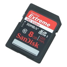 SanDisk SDHC Extreme HD Video Memory Card 8GB