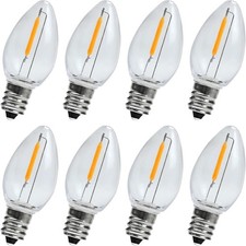 LED Salt Lamp Bulbs - 0.6 Watt LED Bulbs for Night Light - C7 Replacement Bulbs