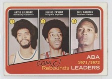 1972 Topps League Leaders Artis Gilmore Julius Erving Mel Daniels #263 HOF 0ls