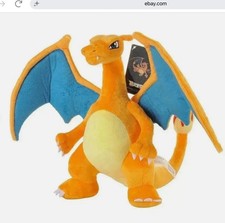Shiny Charizard Plush Toy - 12" Collectible Soft Stuffed Animal Gift for Kids