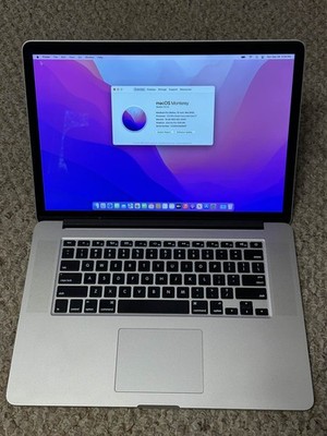 Apple MacBook Pro 15'' 2016 i7 2.5GHz 16GB RAM 512GB SSD macOS Monterey w/ Box