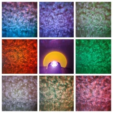 Light Projector Sunset Lamp with Bluetooth Music Speaker, Star Projector w/LED