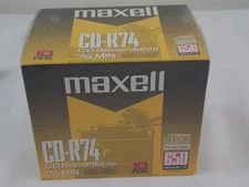 Maxell CD-R74 CD Recordable, 650 Megabyte 74 Minute 1 pack of 10 pcs. NEW