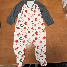 Christmas One Piece 0-3m Organic Cotton 95%