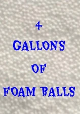 MILK BOTTLE FILLER 4 GALLON POLYSTYRENE SQUISHY FOAM BEAD FILL MADE IN USA