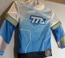 Disney Store Miles Costume Play Top Size 4 Tomorrowland Blue White Preowned