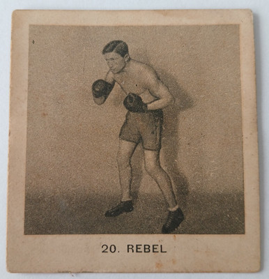GLOBO 1937 Carte Serie CHAMPION Tous Sports Boxing card Boxen #20 PAUL REBEL